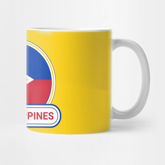 The Philippines Country Badge - The Philippines Flag by Yesteeyear